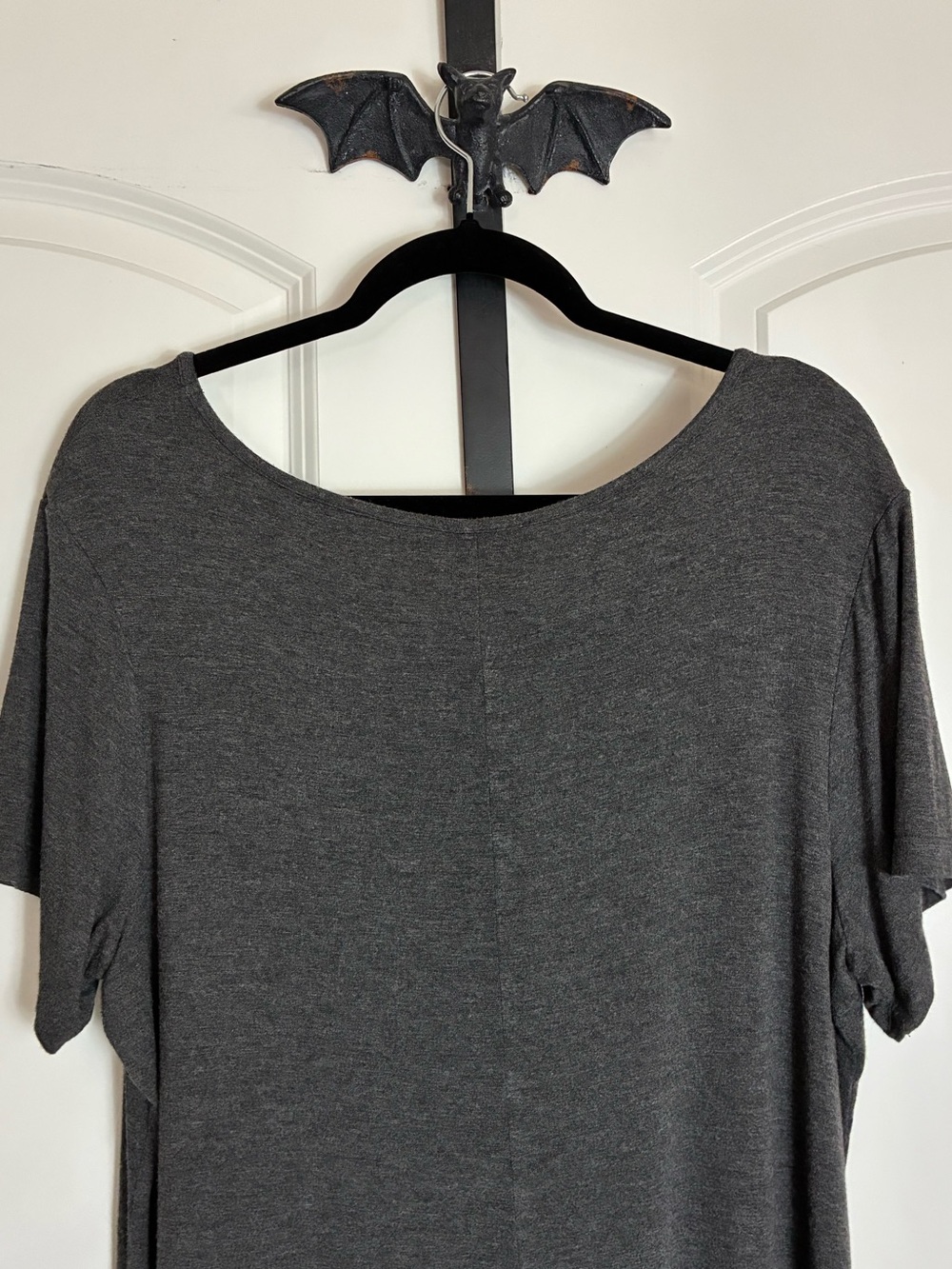Philosophy Dolman Sleeve Charcoal Gray Women's Top High-Low size 1X - Picture 4 of 8
